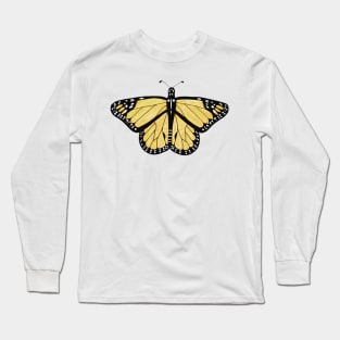 Yellow Butterfly Long Sleeve T-Shirt